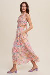 About You Maxi Dress Floral Pink