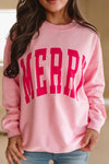Merry Sweatshirt Pink