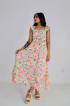 Colored In Love Floral Midi Dress