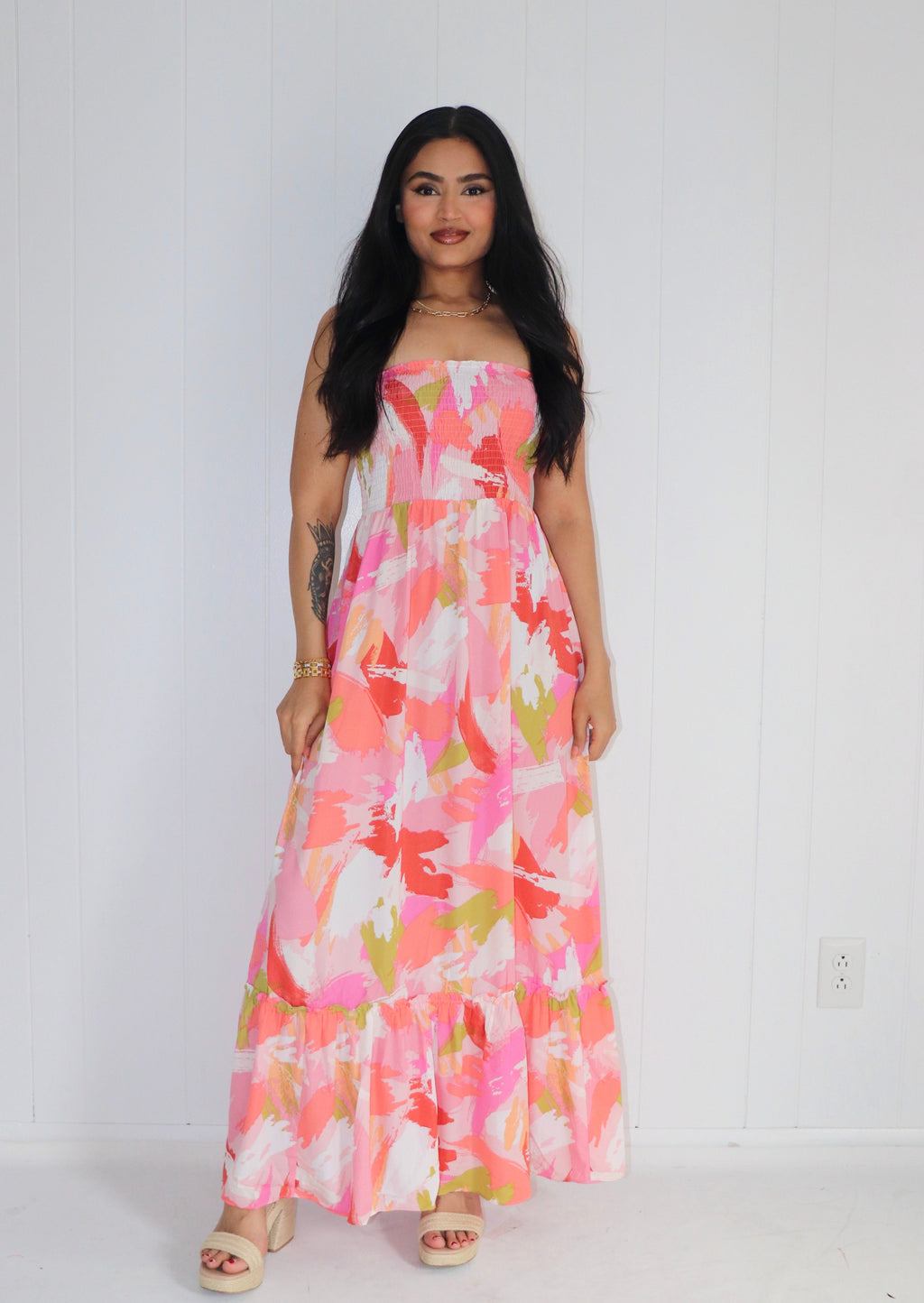 Sun-drenched Printed Maxi Dress