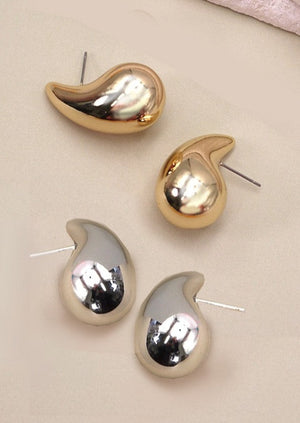 Chunky Water Drop Earrings