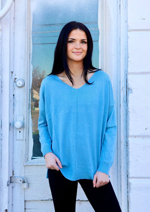 So Clouded Longsleeve Top Lt. Blue