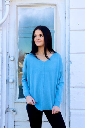 So Clouded Longsleeve Top Lt. Blue