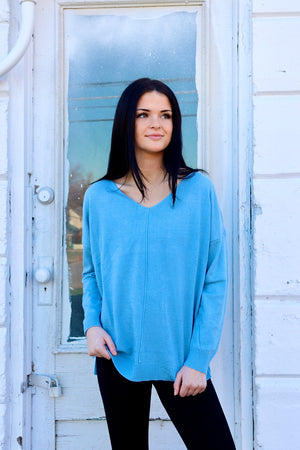 So Clouded Longsleeve Top Lt. Blue