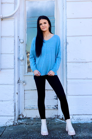 So Clouded Longsleeve Top Lt. Blue