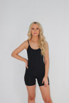 Being Yourself Active Romper Black