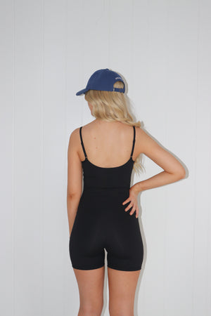 Being Yourself Active Romper Black