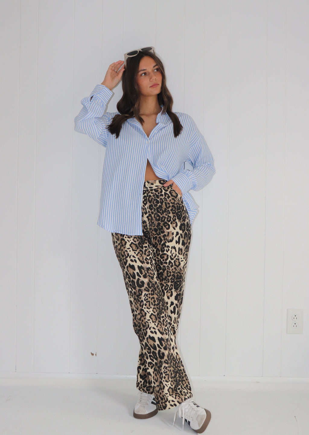 Adriana Leopard Printed Pants