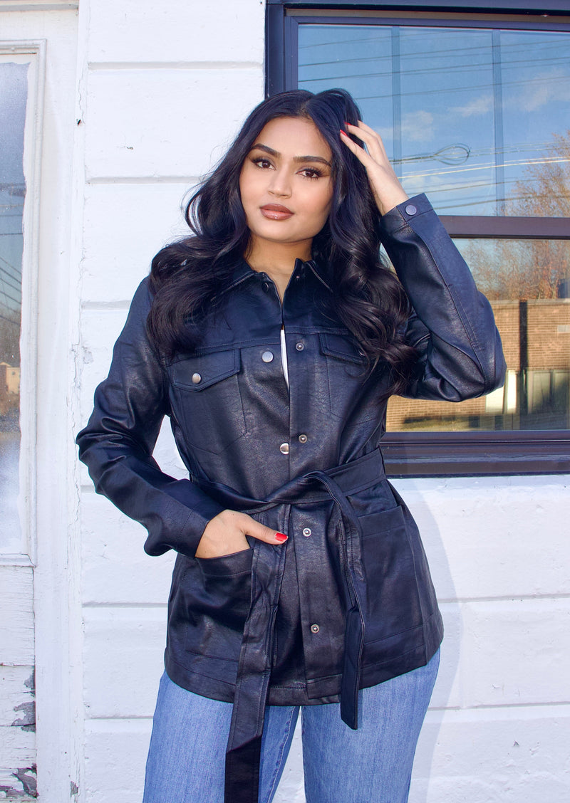 Used To Be Leather Jacket Black – Adorabelles