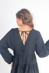 Sweet Girl Longsleeve Mini Dress Black