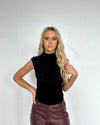 Do It For You Mockneck Top Black