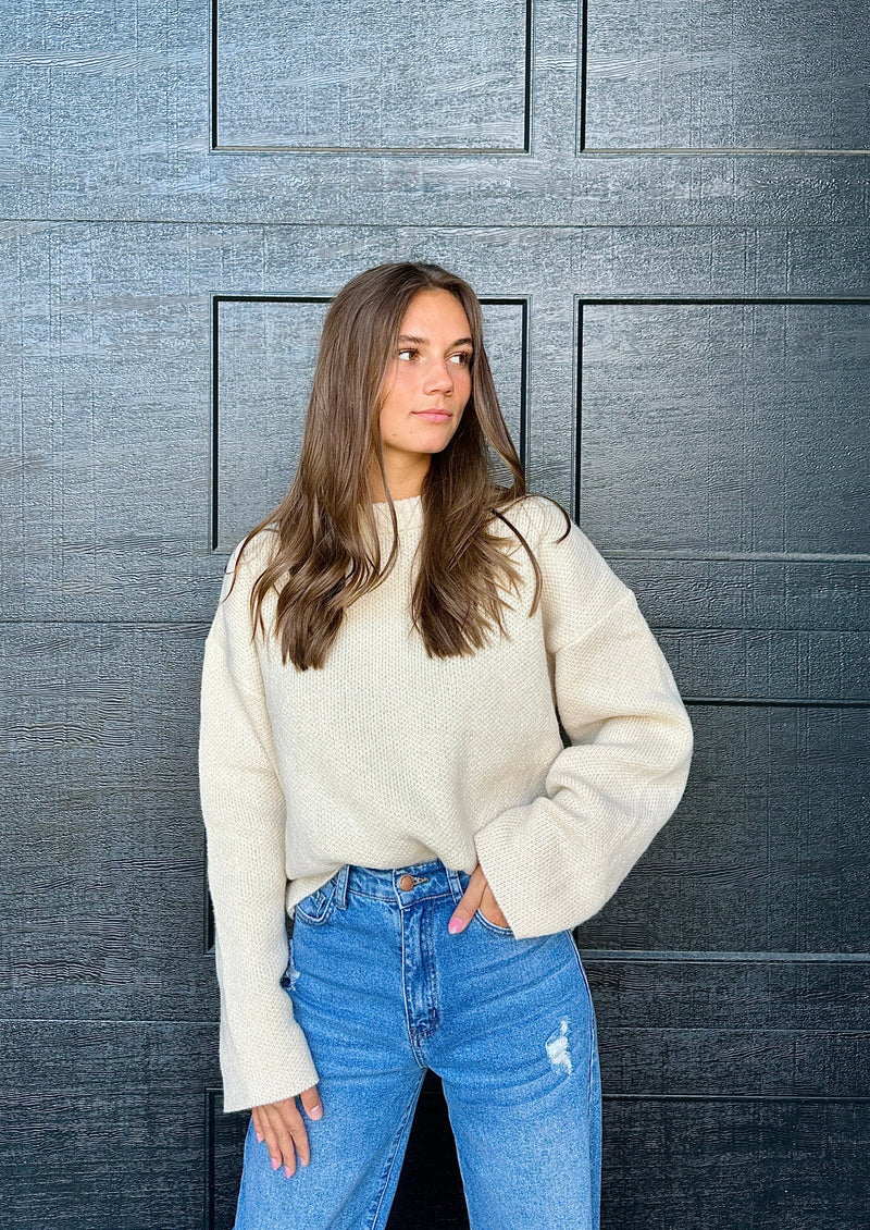 Here To Stay Sweater Beige