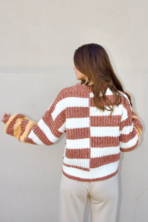 Stick Around Colorblock Sweater