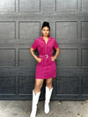 Go Colonels Corduroy Dress Maroon