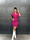 Go Colonels Corduroy Dress Maroon