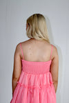 Always There Ruffle Mini Dress Coral