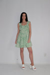 Look My Way Leaf Printed Mini Dress