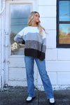 Over Time Colorblock Stripe Sweater