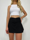 A Perfect Match Tennis Skirt Black