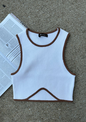 SImplicity Tank White/Brown