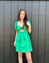 The Revival Mini Dress Green