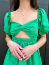 The Revival Mini Dress Green