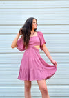 Cut It Out Mini Dress Mauve