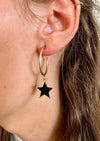 Star Hoops Gold/Black