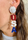 USA Drop Earrings