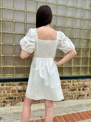 Like A Cloud Mini Dress White