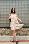 Fearless Ruffle Dress Champagne