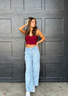 Crossing Paths Crop Top Maroon