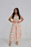 Colored In Love Floral Midi Dress