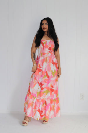 Sun-drenched Printed Maxi Dress