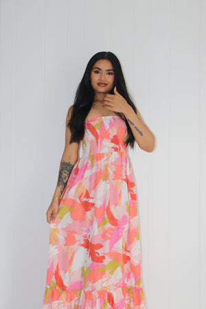 Sun-drenched Printed Maxi Dress