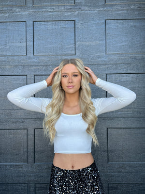 Better Off Ribbed Crop Top Ivory