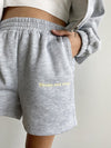 "Sleepy & Sleepy" Grey Sweat Set