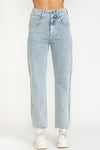 "The Wahlberg” Straight Leg Denim Pants - Lt. Wash