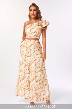 "Gotta Have It" Peach Printed 2-Piece