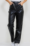 "The Sprouse" Crossover Faux Leather Pants