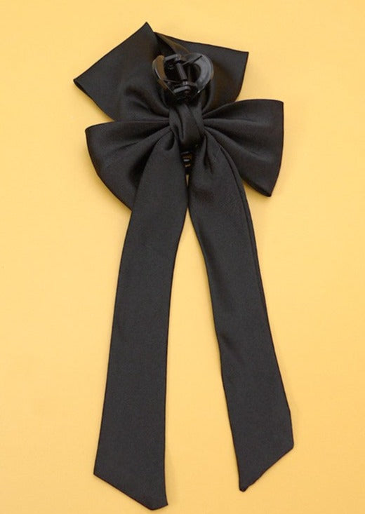 Bow Claw Clip Black