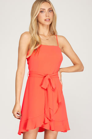 "Trembling Hearts" Ruffle Dress - 2 Colors