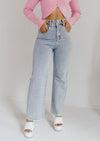 "The Wahlberg” Straight Leg Denim Pants - Lt. Wash