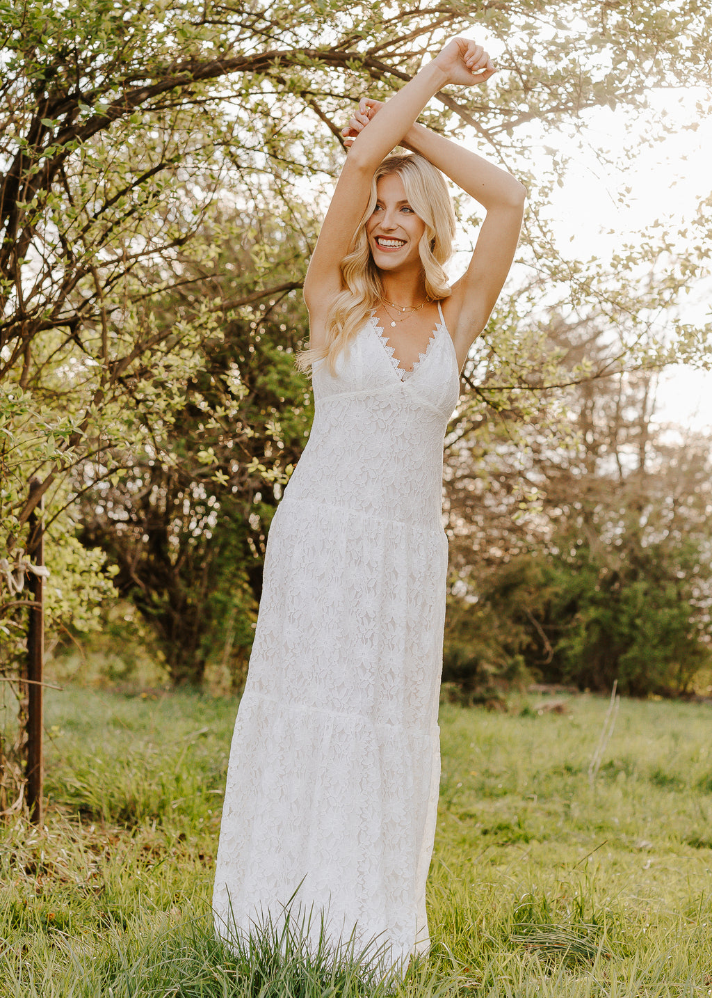 "All About That Lace" Boho Lace Maxi Dress