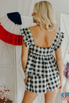 "Ready For Today" Black Gingham 2-Piece