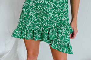 "What Makes Us Girls" Green Floral 2-Piece