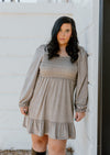 "Been Expecting You" Suede Dress - XL+