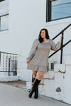 "Been Expecting You" Suede Dress - XL+