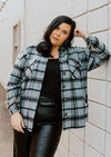 "The Hayek" Slate Button-Up Flannel - XL+