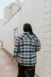 "The Hayek" Slate Button-Up Flannel - XL+